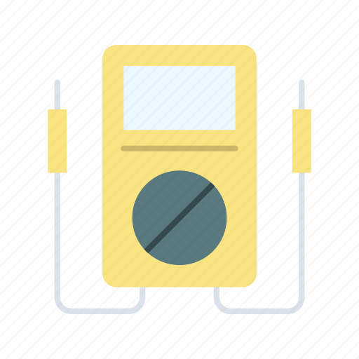 Voltmeter, circuit, measuring instrument, electrical engineering, voltage, current, power icon - Download on Iconfinder