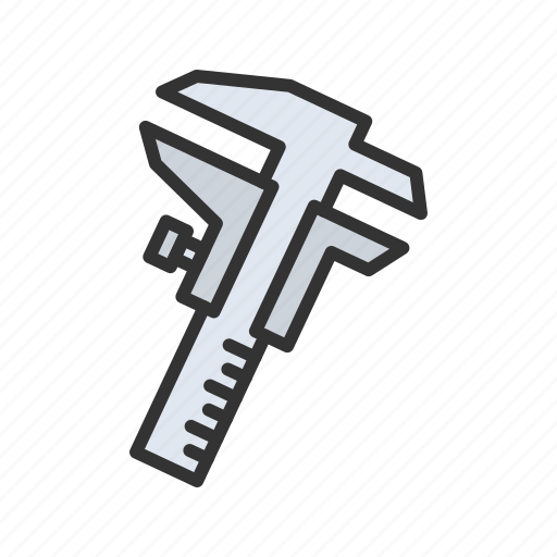 Caliper, length, precision, tool, calculation, engineering, accuracy icon - Download on Iconfinder