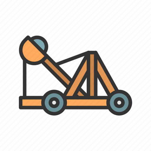 Catapult, siege, weapon, physics, trajectory, force, energy icon - Download on Iconfinder