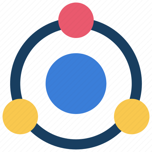 Atom, circle, atomic, atoms, science icon - Download on Iconfinder