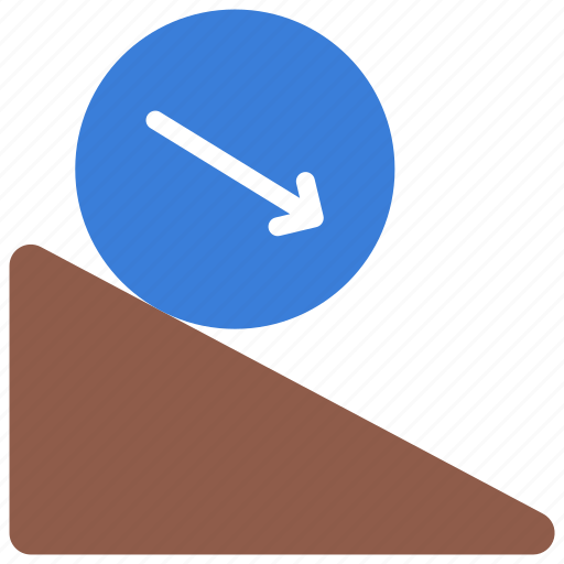 Rolling, force, roll, hill, downward icon - Download on Iconfinder