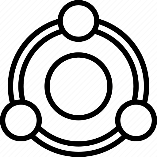 Atom, circle, atomic, atoms, science icon - Download on Iconfinder
