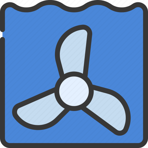 Hydro, power, fan, underwater, water icon - Download on Iconfinder