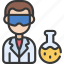 scientist, man, person, avatar, job 