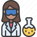 scientist, woman, person, avatar, job