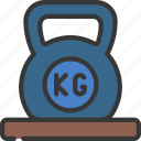 weight, floor, kettlebell, lifting, gym