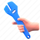 wrench, repair, screwdriver, spanner, settings, construction, architecture, hand gesture, holding 