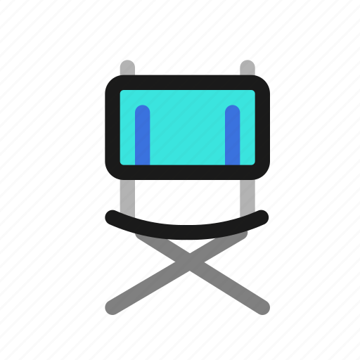 Director, chair, outdor, folding, seat, camping, sitting icon - Download on Iconfinder