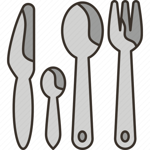 Cutlery, spoon, fork, knife, dining icon - Download on Iconfinder