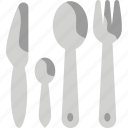 cutlery, spoon, fork, knife, dining
