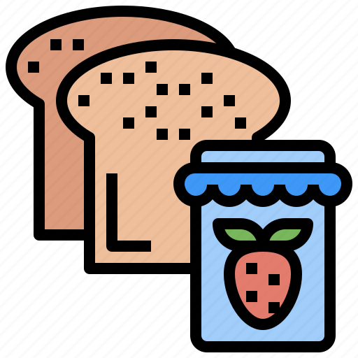 Bakery, bread, breakfast, food, jam, meal, toast icon - Download on Iconfinder
