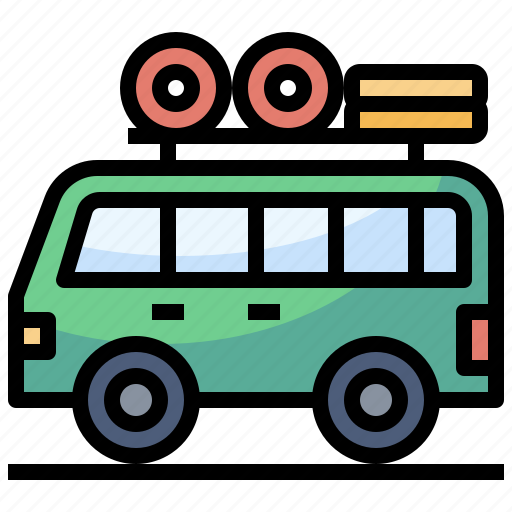 Automobile, car, holidays, transport, travel, van, vehicle icon - Download on Iconfinder