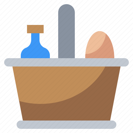 Basket, bottles, camping, cooking, food, picnic, restaurant icon - Download on Iconfinder