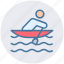boat, kayak, man, paddle, person, sport, water 
