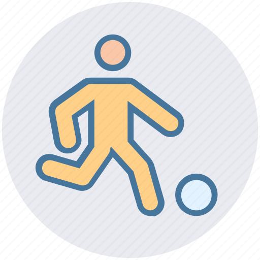 Football, football player, man playing football, player, playing football, sports icon - Download on Iconfinder
