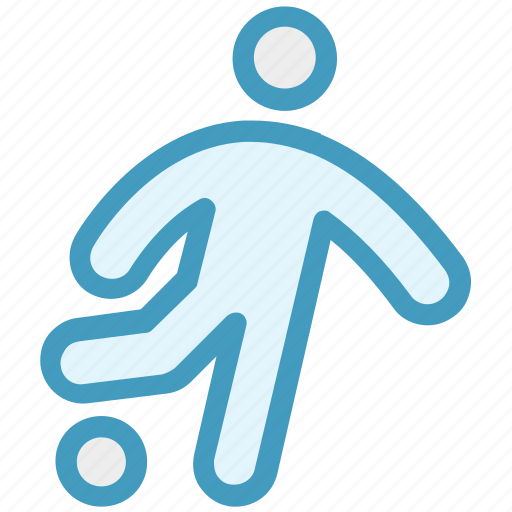Football, football player, man, man playing football, player, sports, stamina icon - Download on Iconfinder