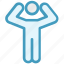 arms, exercise, gym, man, raising, standing, tow hands 