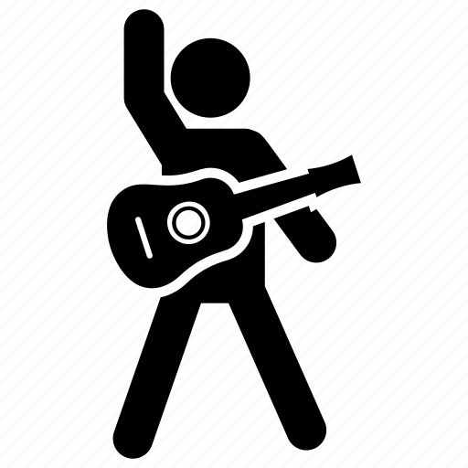 Artist, guitar player, guitarist, musician, rock star icon - Download on Iconfinder