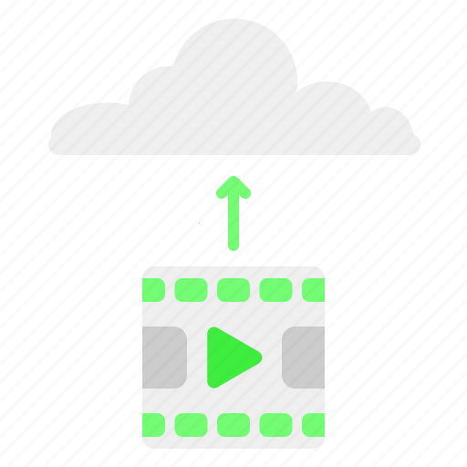 Upload, videos, arrow, up, cloud icon - Download on Iconfinder