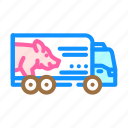 pig, transport, truck, pork, farm, animal