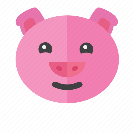 Emotion, expression, face, head, pig, sad, smile icon - Download on Iconfinder