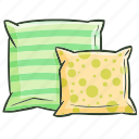 pillow, cushion, cartoon, bedroom, comfort, sleep, rest, chair
