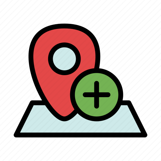Add, geo, location, navigation, new, pin, plus icon - Download on Iconfinder