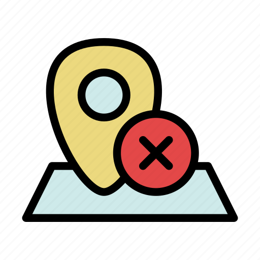 Close, cross, geo, location, navigation, pin icon - Download on Iconfinder