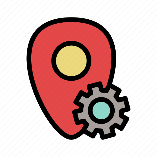 Geo, location, navigation, pin, setting, tools icon - Download on Iconfinder