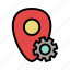 geo, location, navigation, pin, setting, tools 