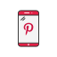 iphone, phone, pinterest, pinterest logo 