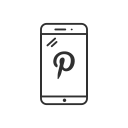 logo, mobile, phone, pinterest