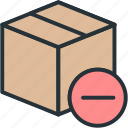 box, commerce, e, minus, shipping 