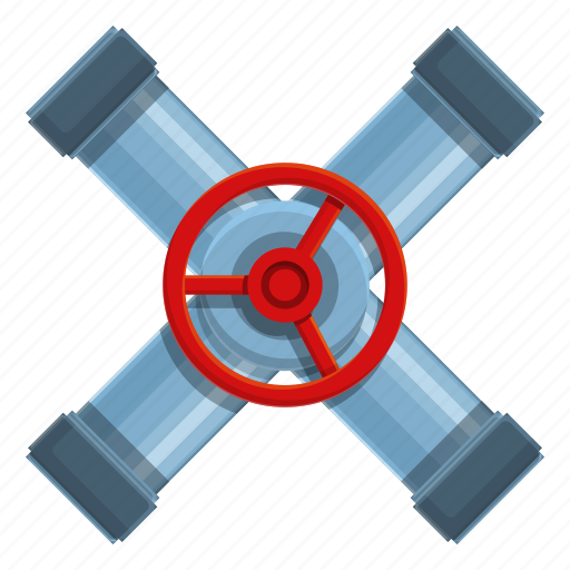 Cross, pipe, valve, steel icon - Download on Iconfinder