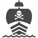 marine, nautical, pirate, ship, vessel, skull