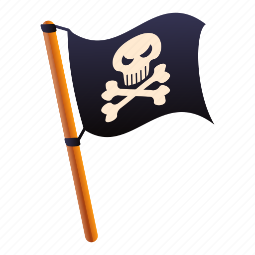 Computer, flag, halloween, pirate, retro, skull icon - Download on Iconfinder