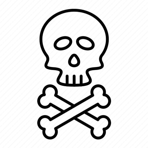 Skull and bones, skeleton, death, head, horror, halloween icon - Download on Iconfinder