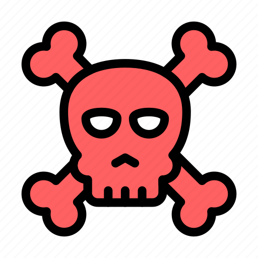 Danger, skull, crossbones, pirate, warning icon - Download on Iconfinder