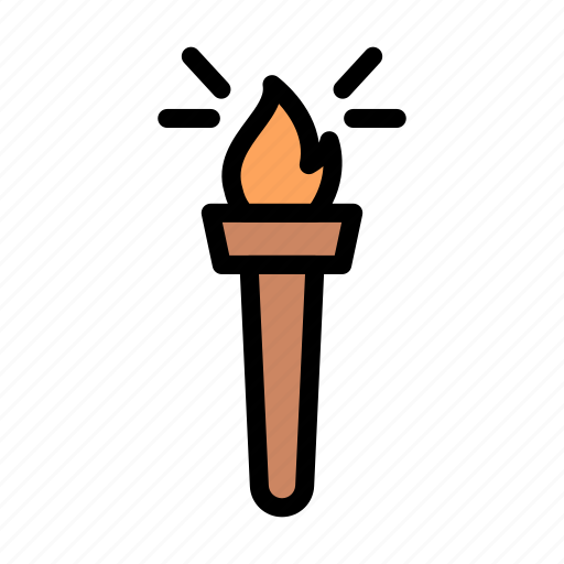 Torch, fire, lamp, flame, pirate icon - Download on Iconfinder