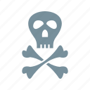 crossbones, danger, pirate, sign, skeleton, skull, wheel