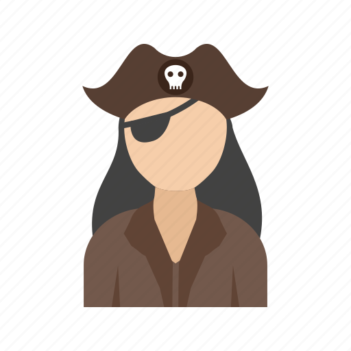 Captain, female, hat, pirate, sailor, ship, telescope icon - Download on Iconfinder