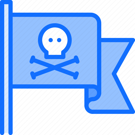 Bandit, flag, jolly, pirate, pirates, roger, sailing icon - Download on Iconfinder