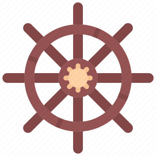 Bandit, pirate, pirates, sailing, ship, steering, wheel icon - Download on Iconfinder