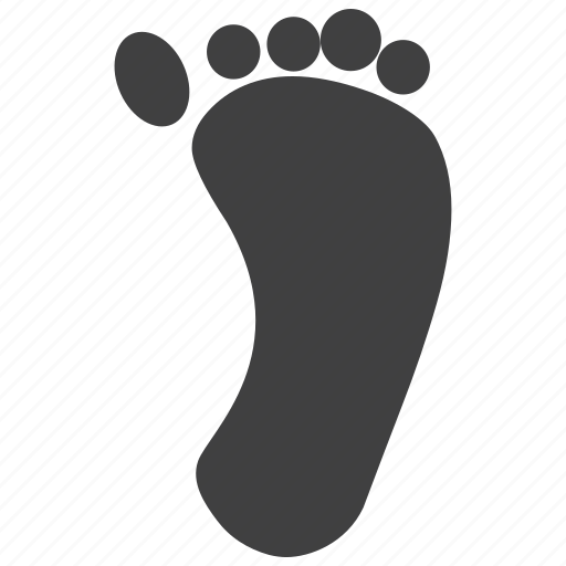 Foot, print, stamp, fingers, walk, feet, footprint icon - Download on Iconfinder
