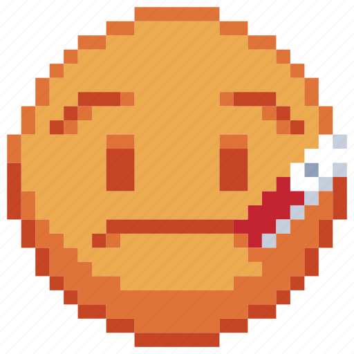 Fever, pixel art, sick, temperature, sticker, emoji, emoticon icon - Download on Iconfinder