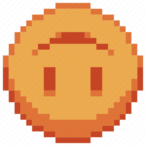 Emoji, emoticon, upside down, smiley, emoticons, pixel art, sticker icon - Download on Iconfinder