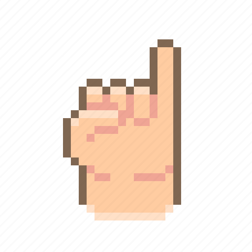Pixel, hand, finger, little, pinkie icon - Download on Iconfinder