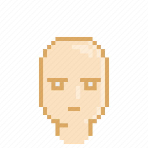 Bald, male, plain, profile, serious icon - Download on Iconfinder