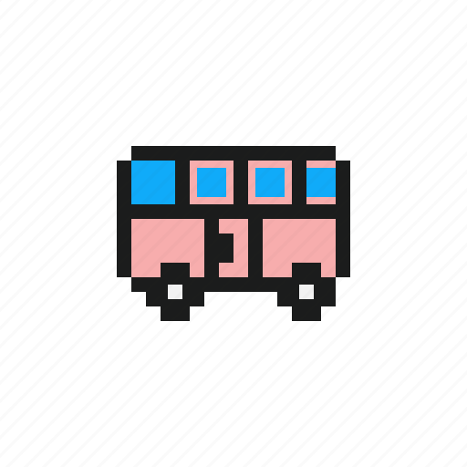 Bus, car, cars, vehicles, pixel car, pixels car icon - Download on Iconfinder
