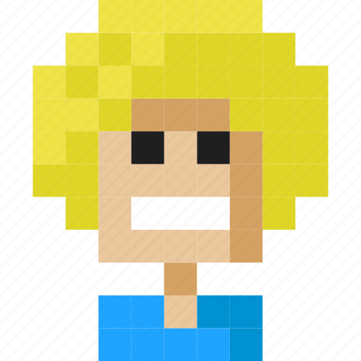 Blonde, boy, face, hair, happy, head icon - Download on Iconfinder